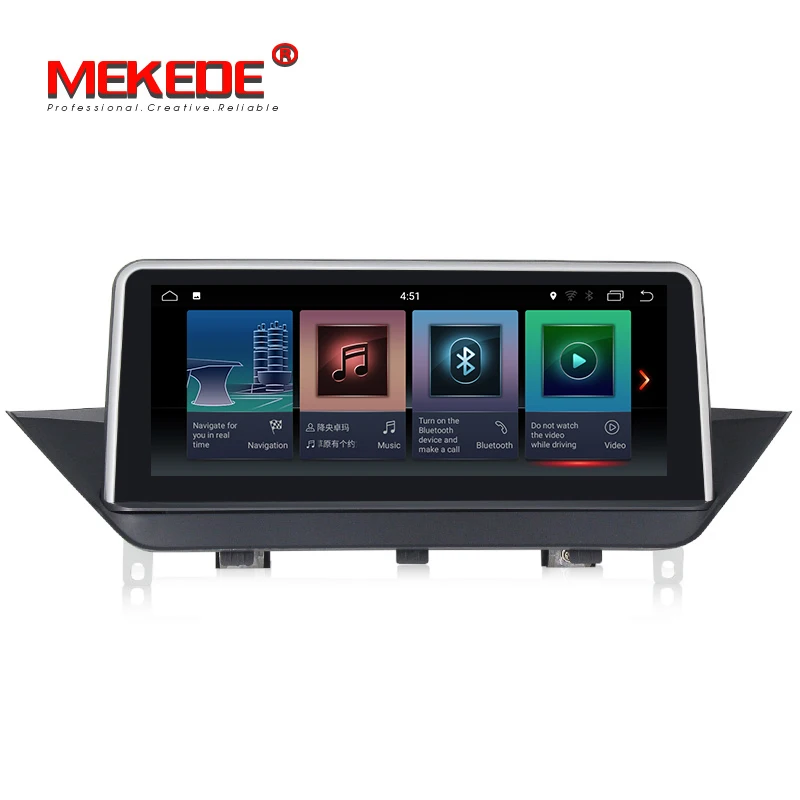Perfect MEKEDE HD 1280*480 IPS ID7 PX6 6cores android 9.0 for BMW X1 E84 2009-2015 car dvd player,GPS  GPS Navigation SWC,BT,radio 1