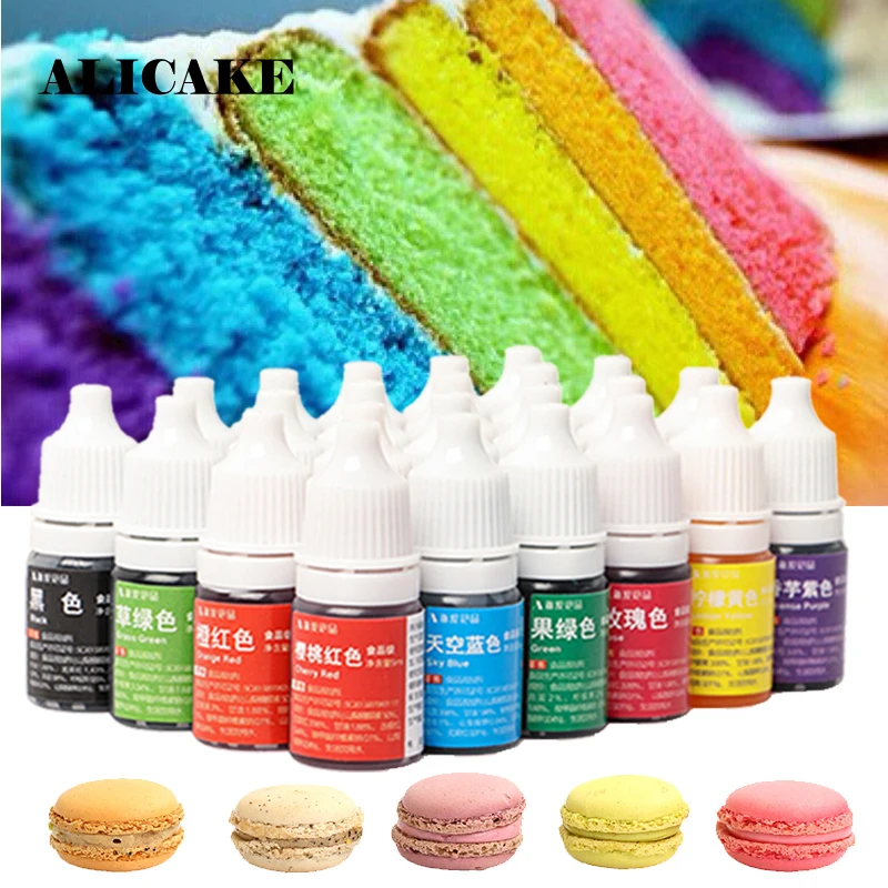 

5ml Food Coloring Edible Pigment 24 Food Colors for Candy Macaron Cream Fondant Colouring Cake Decoration Baking Pastry Tools