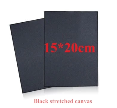 

15*20cm Blank canvas stretched canvas with black color