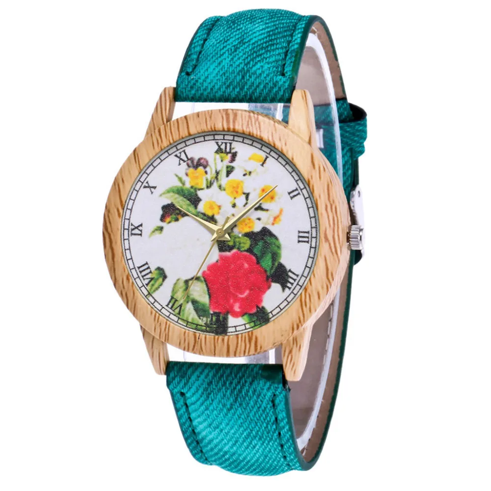 Женские часы с браслетом часы Ladied Роскошные Женская Мода Повседневное кожаный ремешок аналог кварцевые круглые часы #4a9
