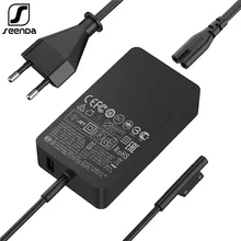 Seenda 15v 2.58a 44w tablet carregador ue plug adaptador de alimentação para microsoft surface pro 3 4 5 ( i5/i7) com porta de carregamento usb