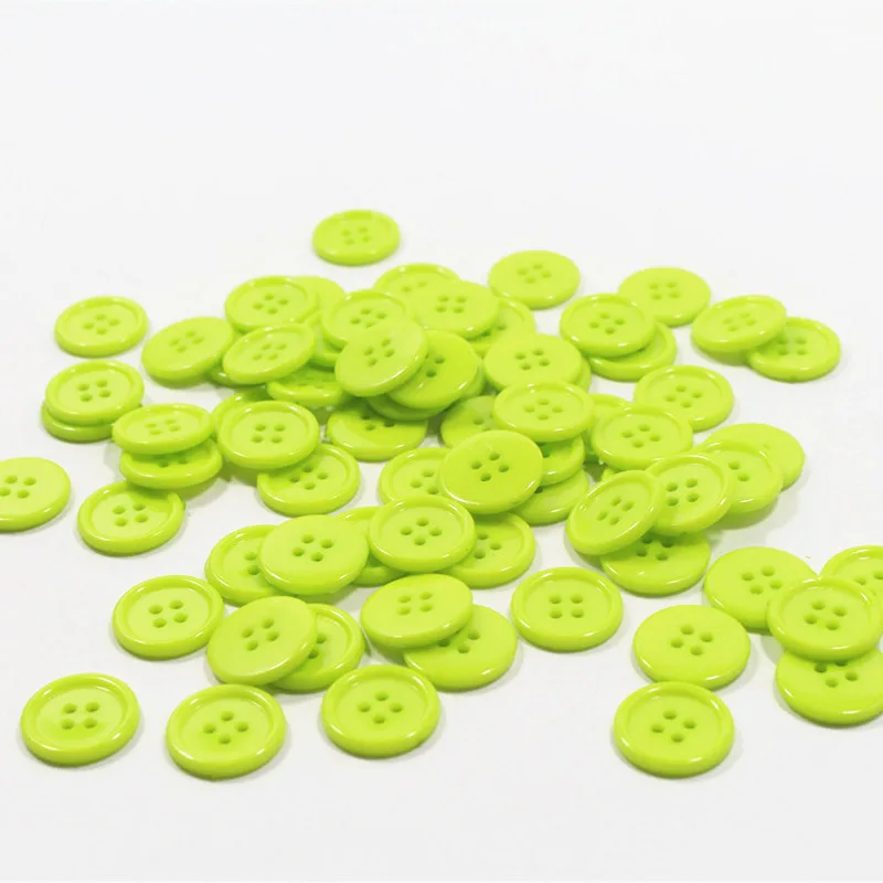 

100-200pcs green Plastic Button clasp factory direct wholesale models hot models Plastic buttons 17mm sewing supplies