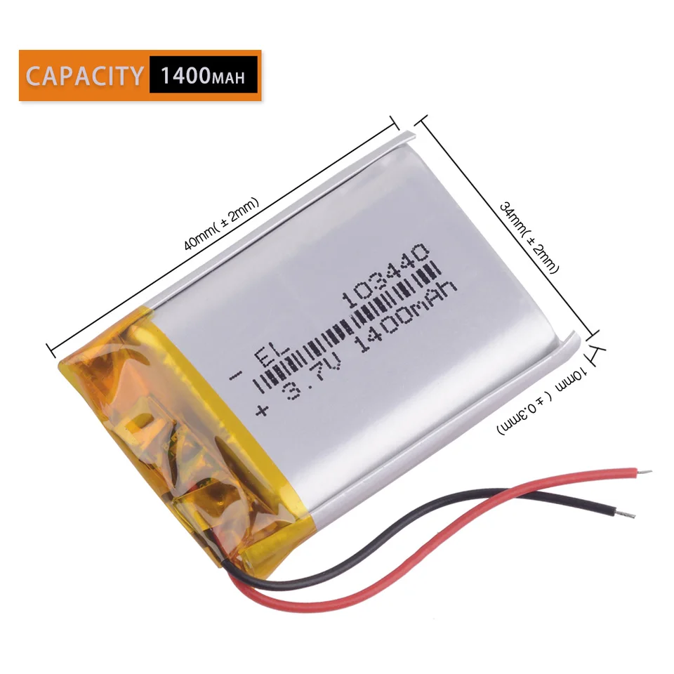 Video-Türsprechanlage Funk 3,7V Akku Li-Ion für Renkforce 1373174-1400mAh Video-Türsprechanlage Funk 3,7V Akku Li-Ion für Renkforce 1373174-1400mAh
