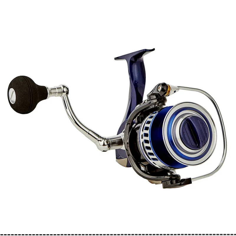 “ Carretel de Pesca de Água Salgada Fiação Arrastar Design Rígida