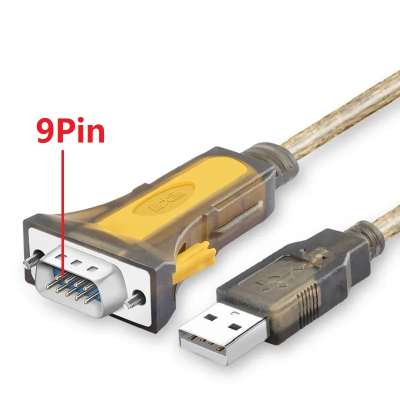 

2Pcs Nickel plating Usb to rs232 serial cable Db9 to rs232 convert line Using the PL2303 chip is more compatible connector