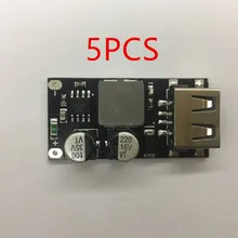 5 шт. QC3.0 USB Buck преобразователь зарядка понижающий модуль 6-32 в 9 в 12 В 24 в быстрое зарядное устройство печатная плата 3 в 5 в 12 В