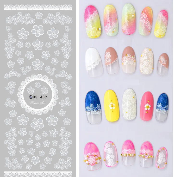 

Florals Patterns! Nails Art Manicure Water Decal Decorations Design Water Transfer Nail Sticker For Nails Tips Beauty