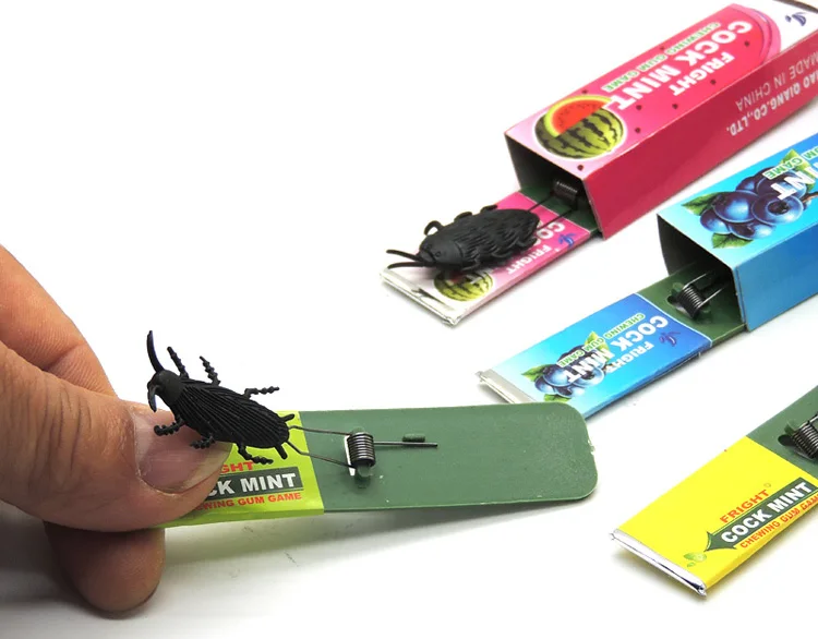 Toys fruit gum jump cockroaches insects funny gift...