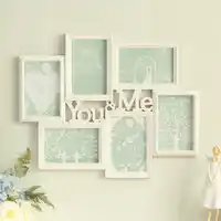 1set Creative plastic injection molding glass frame hanging wall 6 - inch photo frame studio wedding photo frame SE4D5