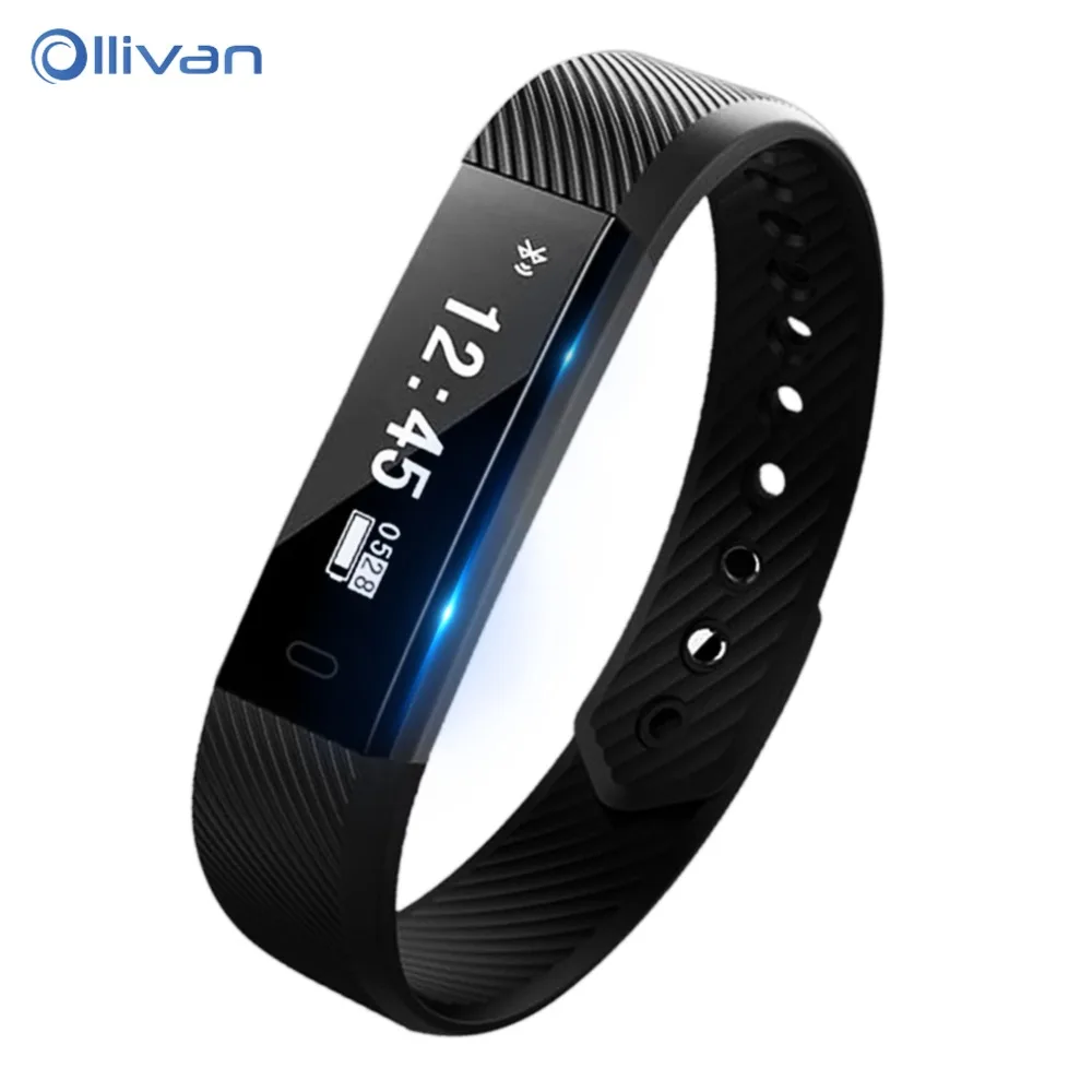 

Ollivan Smart Band Bracelet Heart Rate Monitor Pedometer Fitness Tracker Smartband Wristband Bluetooth Bracelet For Android iOS