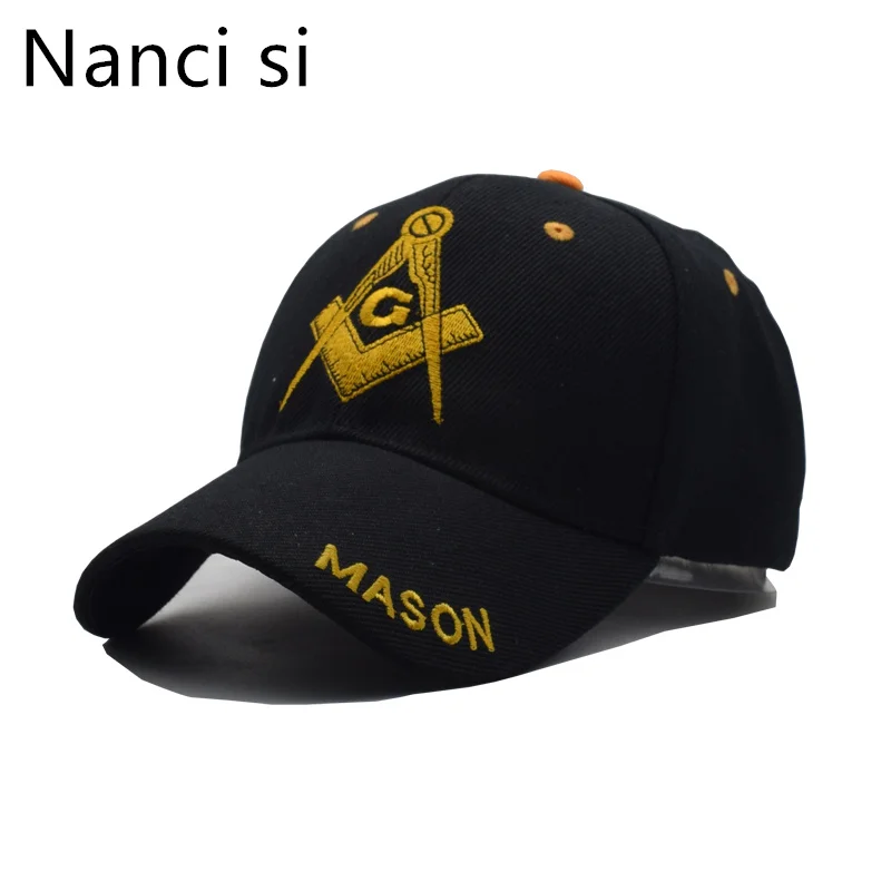 

2018 Black Cap Mason Embroidery Baseball Cap Snapback Caps Casquette Hats Fitted Casual Gorras Patriot Cap For Men Women