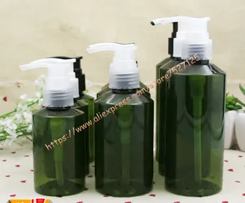 

100ml/150ml/200ml olive green PET bottle with clear/white/black pump.lotion/hand wash/Shampoo/moisturizer/facial water bottle