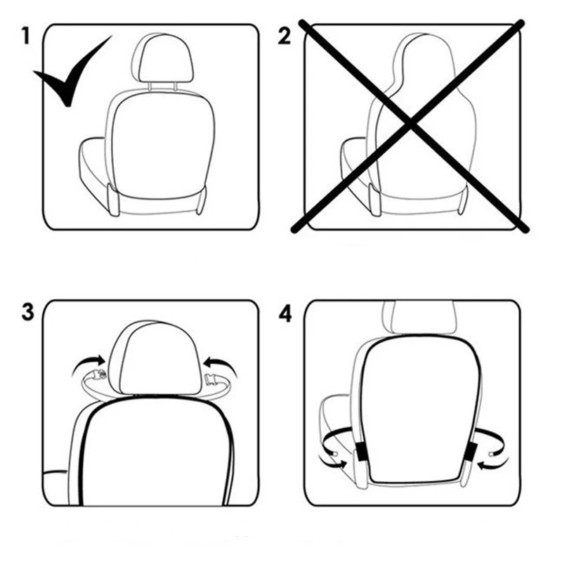 2018 Новый Универсальный Автокресло коврики для стола или пола для Для детей защиты задней авто чехолы сиденья для ребенка