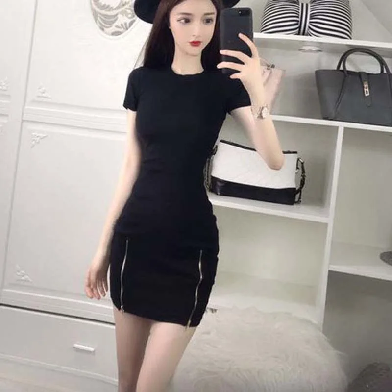 tight black dress outfit
