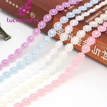 

Lucia crafts 10mm Flatback Flower-shaped Imitation Pearls Wedding Decoration Scrapbook Hanging DIY Beads 1y/lot C0603