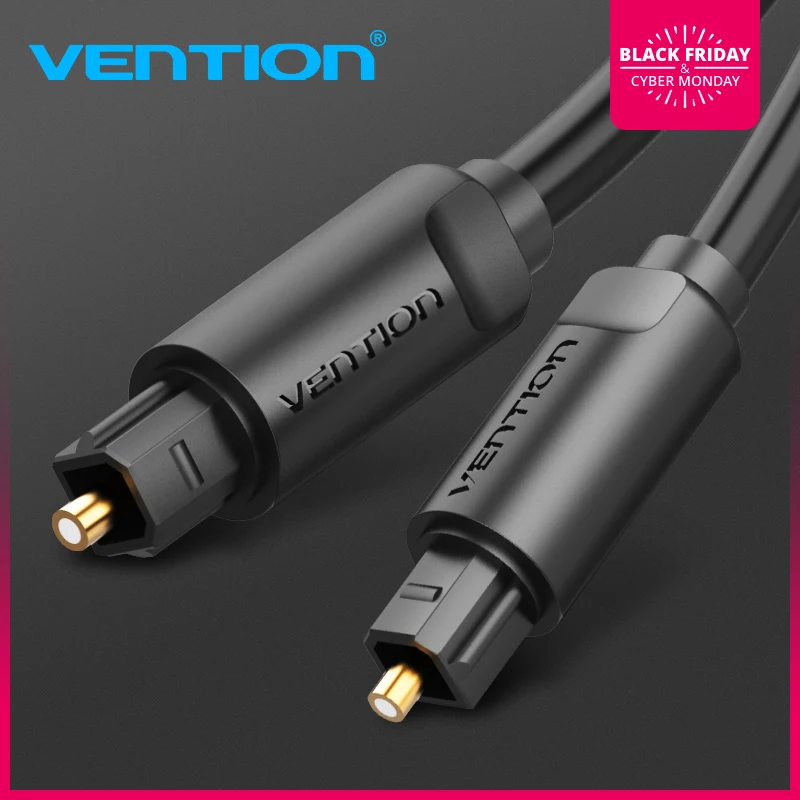 

Vention Digital Optical Audio Cable Toslink 1m 3m SPDIF Coaxial Cable for Amplifier Blu-ray Player Xbox 360 Soundbar Fiber Cable
