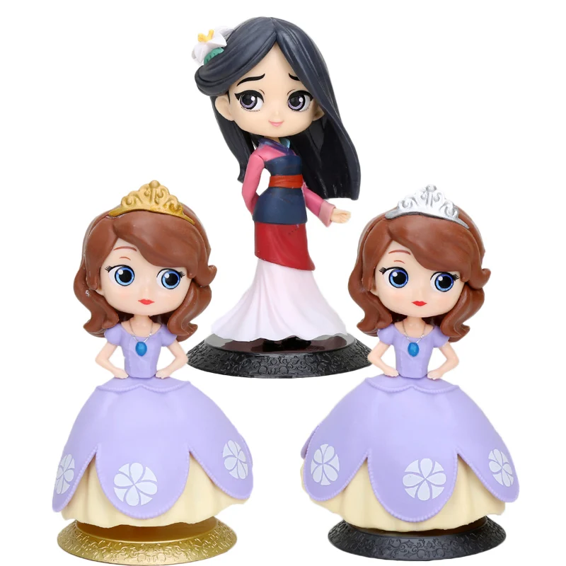 

11cm Q Posket Princess Mulan Jafar Witch PVC Action Figures toys