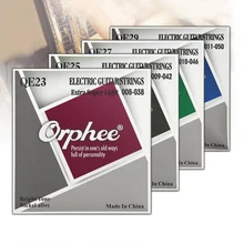 Профессиональные гитарные струны Orphee QE серии покрытые никелем Струны для электрогитары Замена QE23/QE25/QE27/QE29