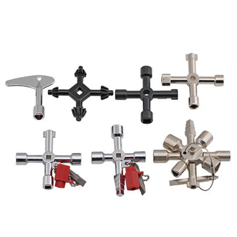 

Universal hex key wrench Triangular Elevator Cross Switch Key Plumber for Gas Electric Meter Cabinet Bleed Radiator hand tools