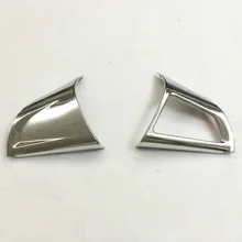 ABS Chrome For Chevrolet Trax 2014 2015 2016 High Quality Car Steering Wheel 3 and 9 O'clock Cover Trim Accessories car styling ABS Chrome For Chevrolet Trax 2014 2015 2016 High Quality Car Steering Wheel 3 and 9 O'clock Cover Trim Accessories car styling