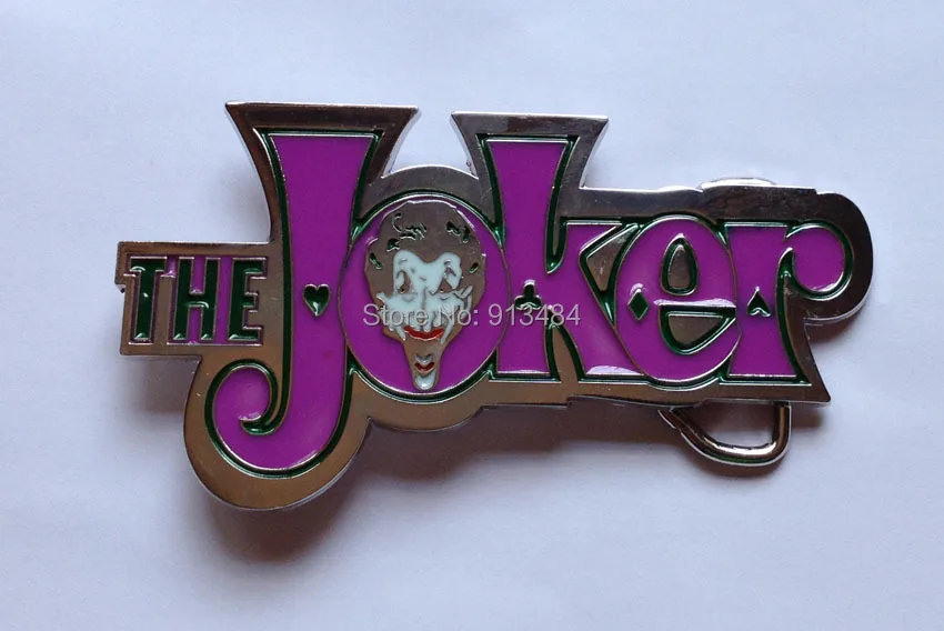 Buy JOKER belt buckle with silver finish JF B1093