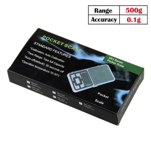 500 г/0,1 г Вес цифровые кухонные весы ювелирные весы LCD Дисплей мини-электронная шкала весы Карманные электронные весы Кухня инструменты - Цвет: Scales 500g With box