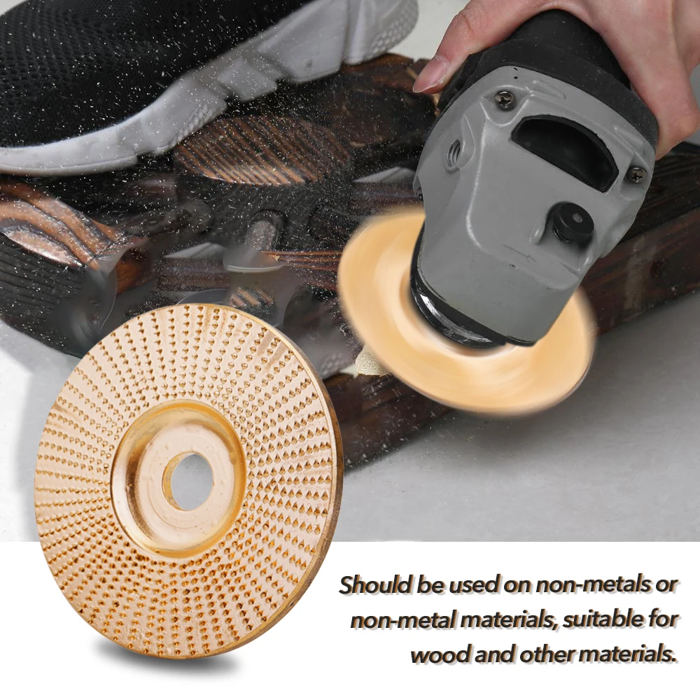 

Woodworking Wood Angle Grinding Wheel Sanding Carving Rotary Tool Abrasive Disc For Angle Grinder Tungsten Carbide Coating Bore
