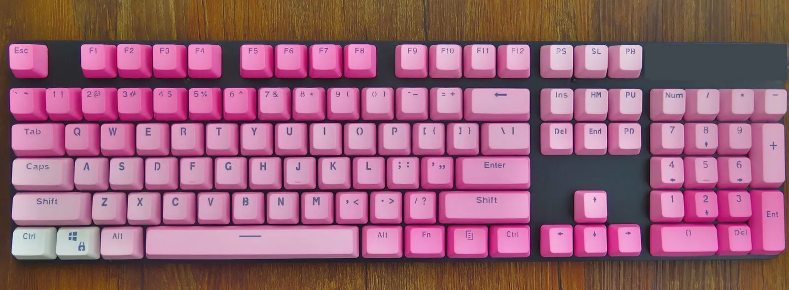 

104/108 Keys PBT Gradient Pink Valentine Keycap Backlit Keycaps ANSI OEM Height Key Cap for Cherry MX Mechanical Gaming Keyboard