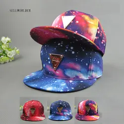 SELLWORLDER взрослых удивительный Космическая Звезда 3 вида стилей Регулируемый повседневные бейсболки 2017 хип-хоп мода шапки и кепки