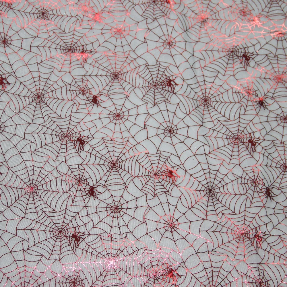 

YWCOOL 5meters/lot spider web tulle fabric organze mesh fabric decoration for party 60inch wide