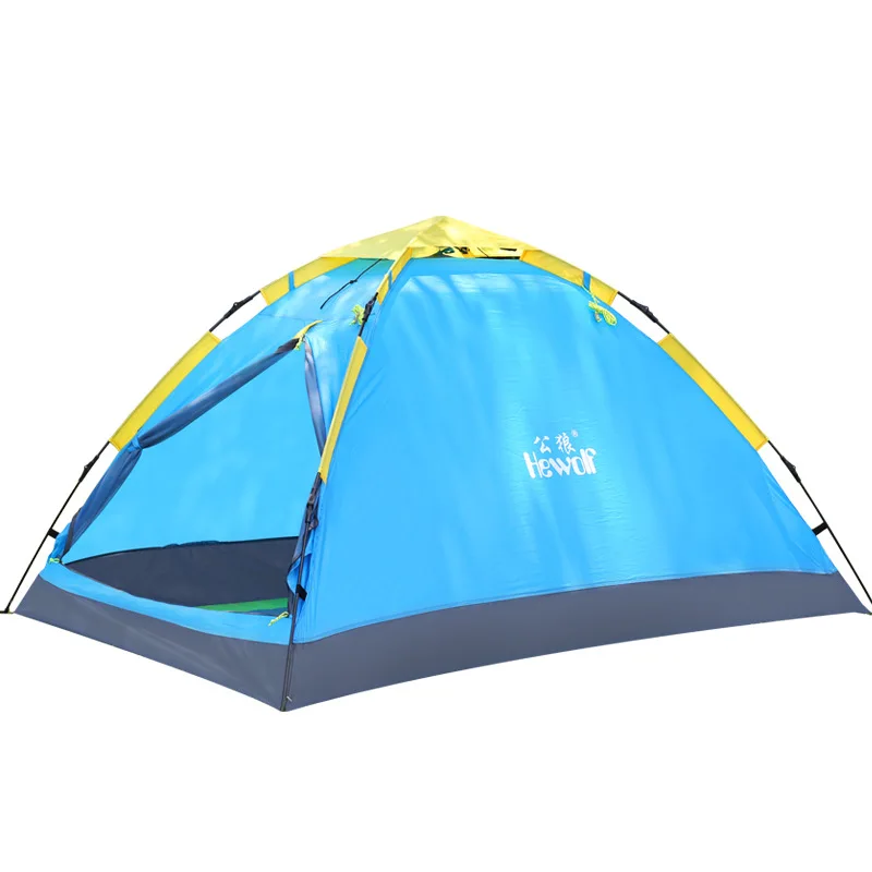 

Hewolf 2 Person Single layer 3 season Tent Quick automatic open 200*150*110 cm Outdoor travel family drive Camping hiking tent