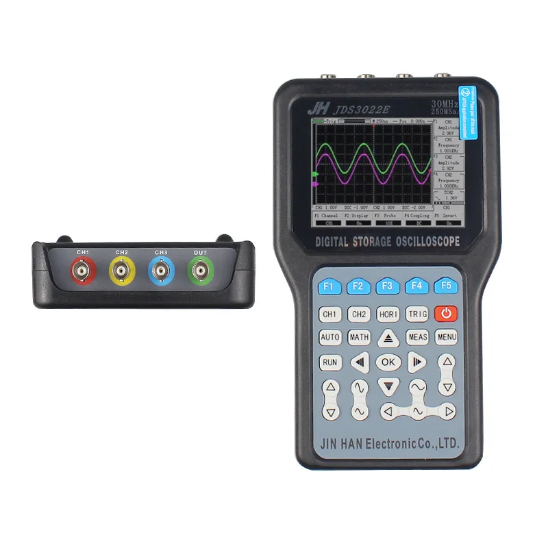 Оригинальный цифровой осциллограф Jinhan JDS3022E двухканальный входной разъем