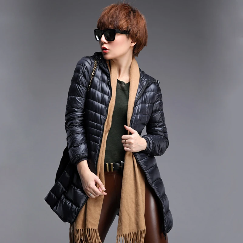 Women's 90% white duck down jacket women ultra light down