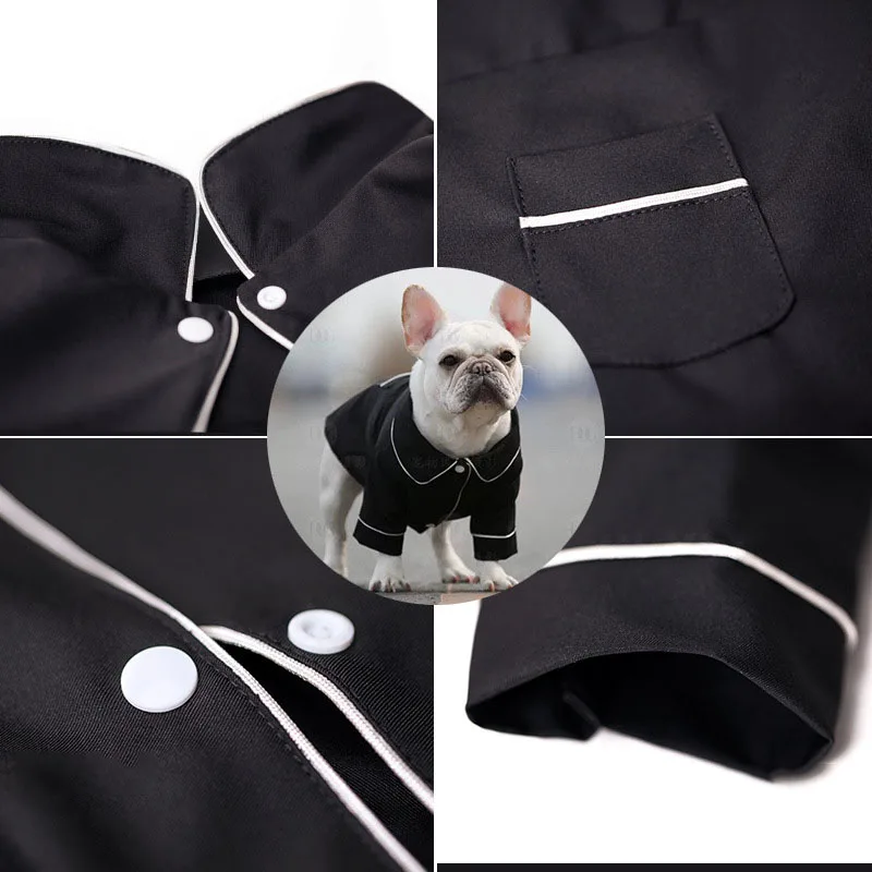 Пижамы для собак Pjs пальто для маленьких собак и кошек удобная мягкая Ночная одежда для домашних животных Ночные сорочки Одежда для питбула мопс-Бульдог