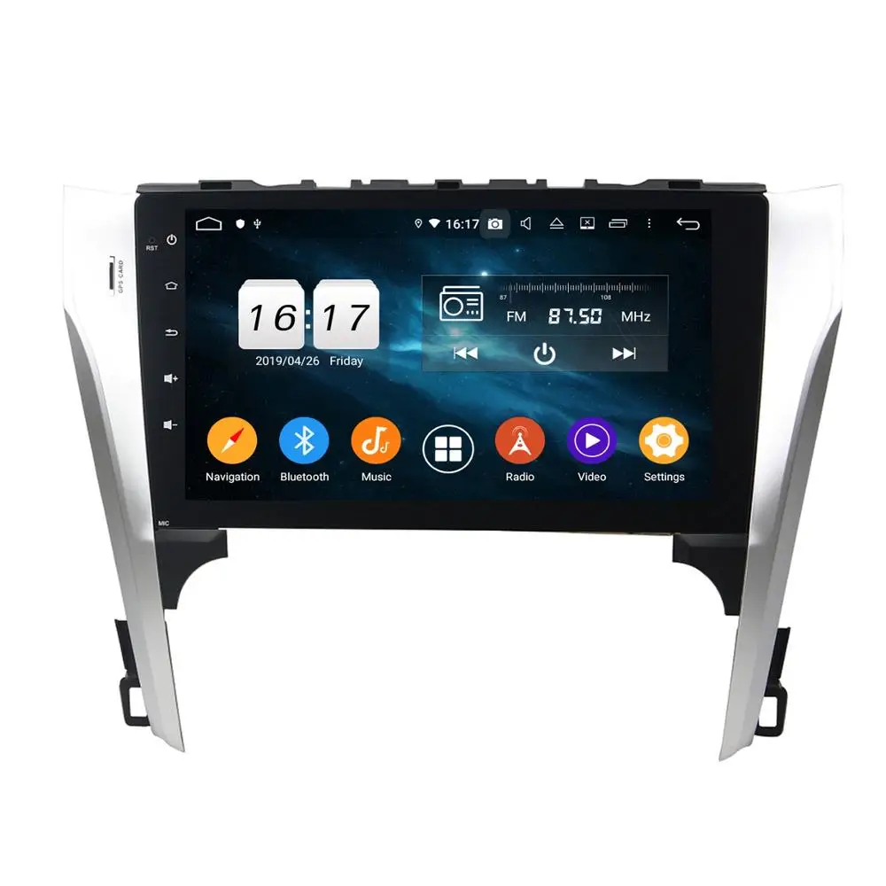 Sale Android 9.0 Octa Core 2 din 10.1" Car DVD GPS for Toyota Camry 2012 2013 RDS Radio 4GB RAM Bluetooth 32GB ROM USB Mirror-link 1