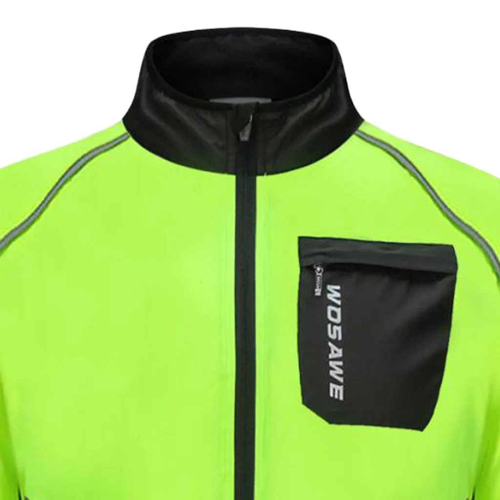 Men's Women's Cycling Long Sleeve Jersey Winter Outdoor Sports Jacket Water Resistant Bike Bicycle Wind Coat Sportswear