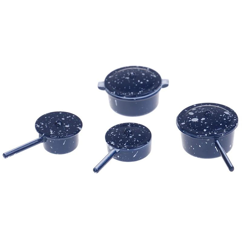 

Wholesale 1:12 Dollhouse Miniature Mini Blue Pot Bowl Accessories Kitchen Furniture Toy Collectible Gift
