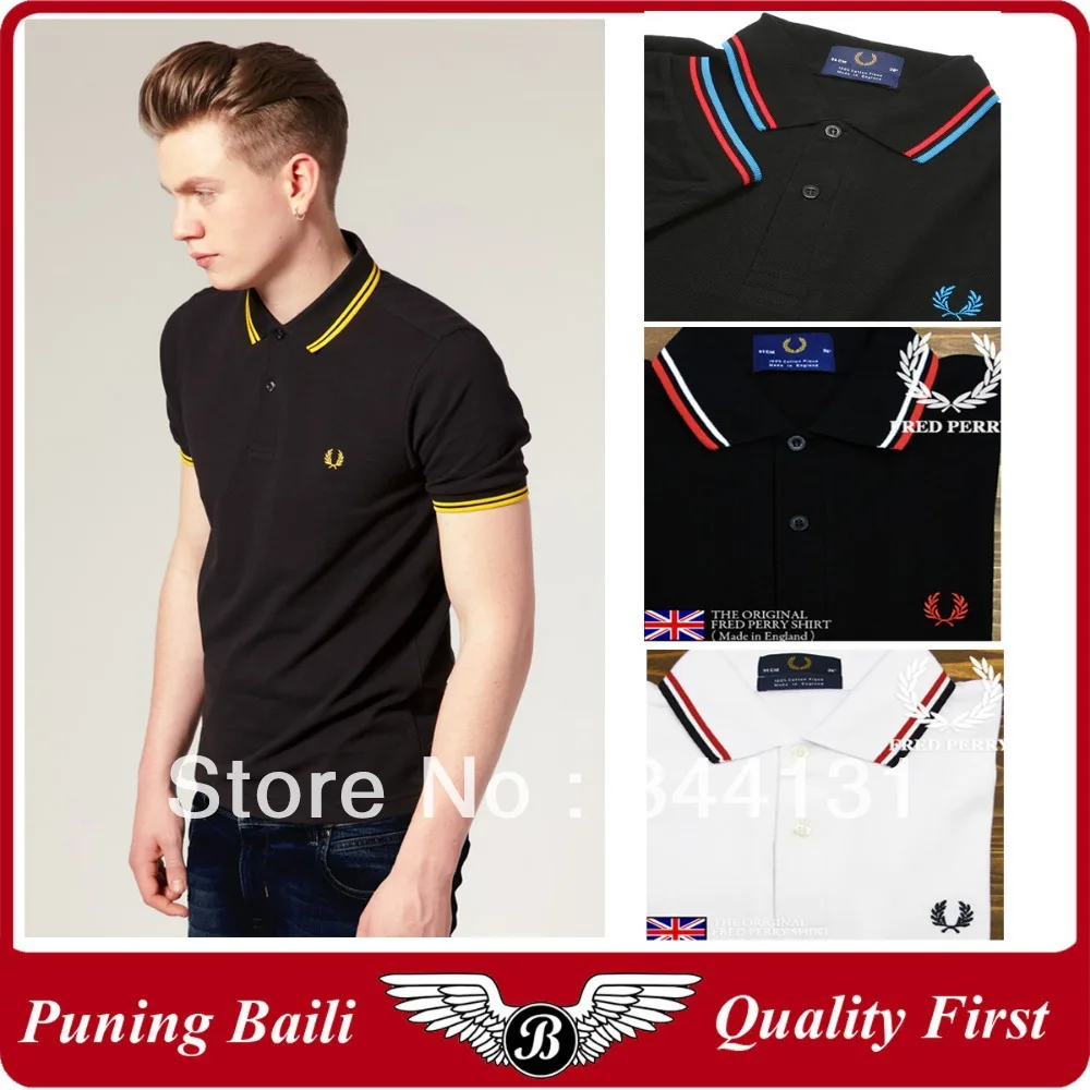 Free Shipping Top Quality Male Cotton Short Sleeve Perry T shirts Men  Fashion Polo Shirt|polo shirt black|polo carpolo shirt racing - AliExpress