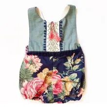 new baby floral romper baby font b girls b font clothes vintage floral printed christmas baby