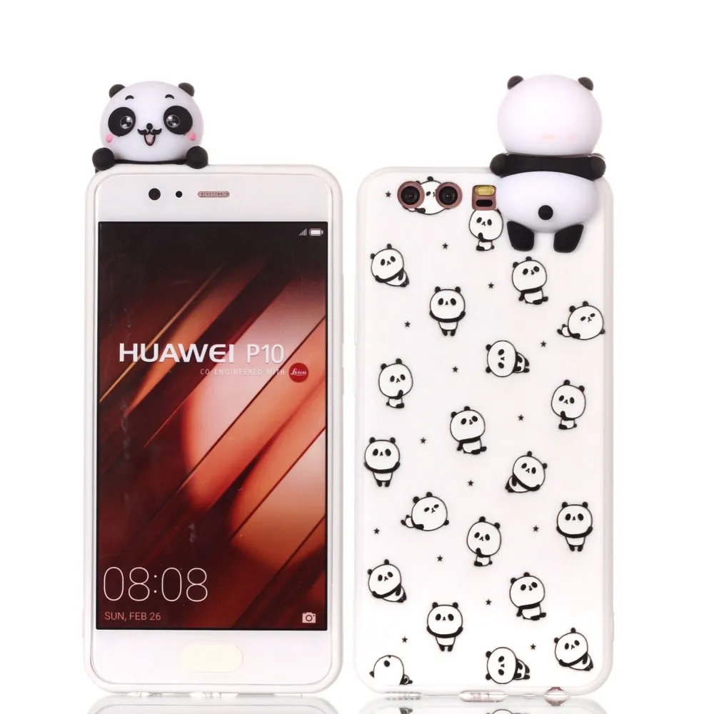 L-FADNUT 3D чехол для телефона с милой пандой HUAWEI Mate 10 Lite Модный мягкий бампер P10 P20 P30 P8