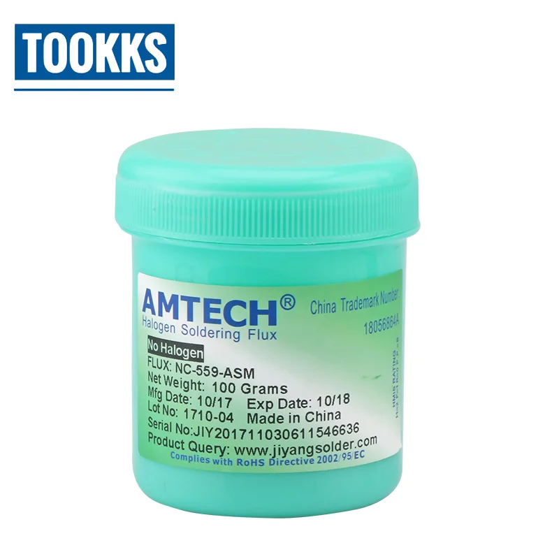AMTECH NC 559 ASM 100 г/10cc Бессвинцовая паяльная флюсовая сварочная паста