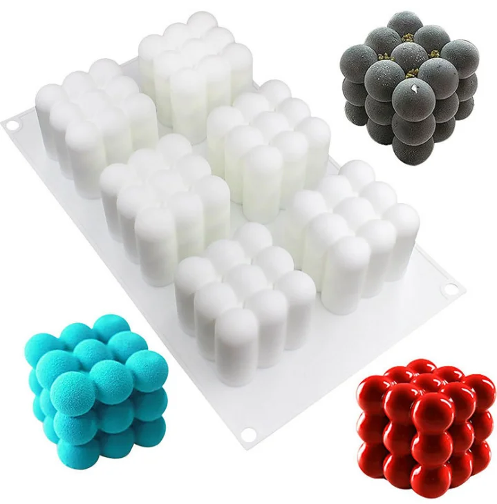 

Rubik's cube 3d silicone cake molds for soap making DIY Plaster Craft Mould