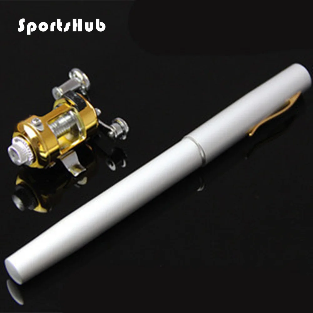 Sportshub Mini Fishing Pen Rod + Reel Ultralight Sea Fishing Rods