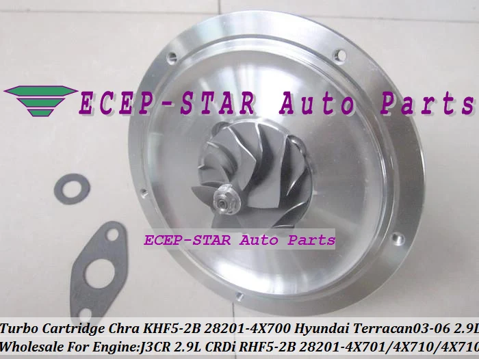 Turbo Cartridge CHRA RHF5-2B KHF5-2B 28201-4X700 28201-4X701 282014X710 28201-4X710 Turbocharger For HYUNDAI Terracan 2003-06 J3 J3CR 2.9L CRDi (5)