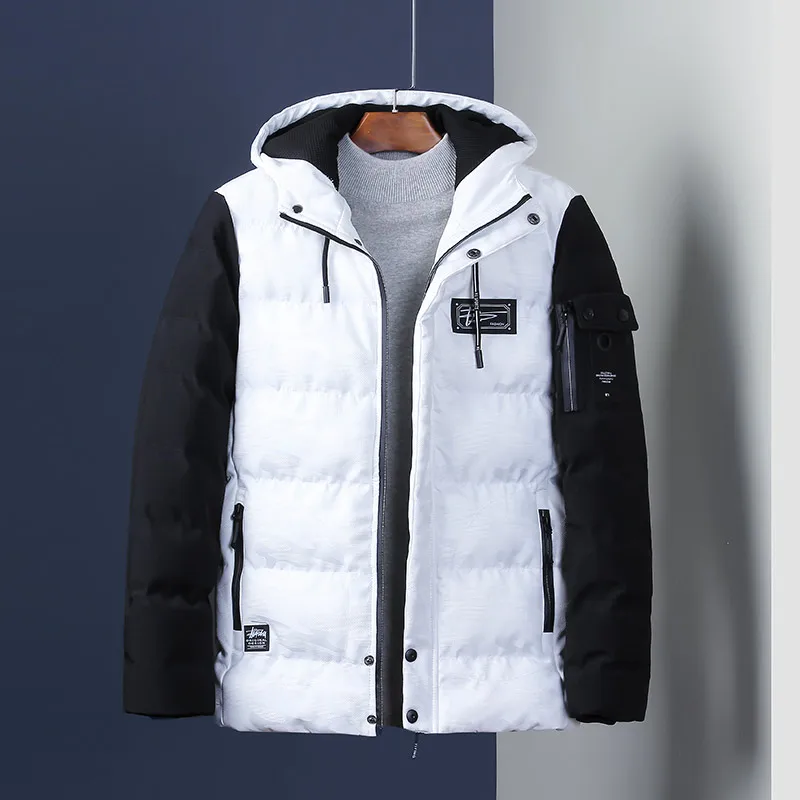 Мужская зимняя куртка с капюшоном и воротником стойкой Размеры M 3XL|parka men|new parkaswinter