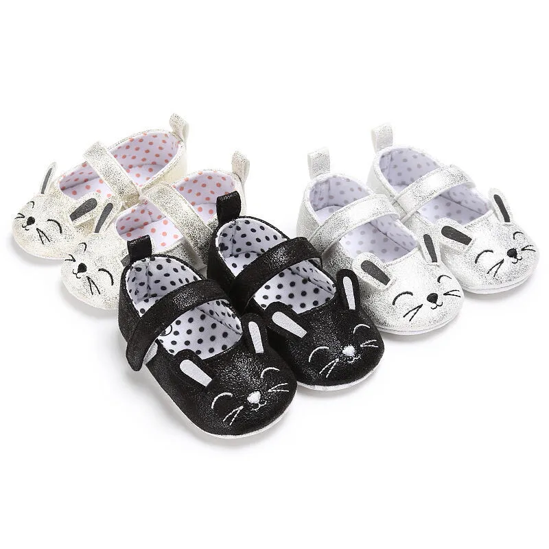 Newborn Baby Girl Soft Sole Mouse Soft Sole Crib Shoes Toddler Kids Infant Anti-slip Sneaker Prewalker 0-18M Fashion Lovely