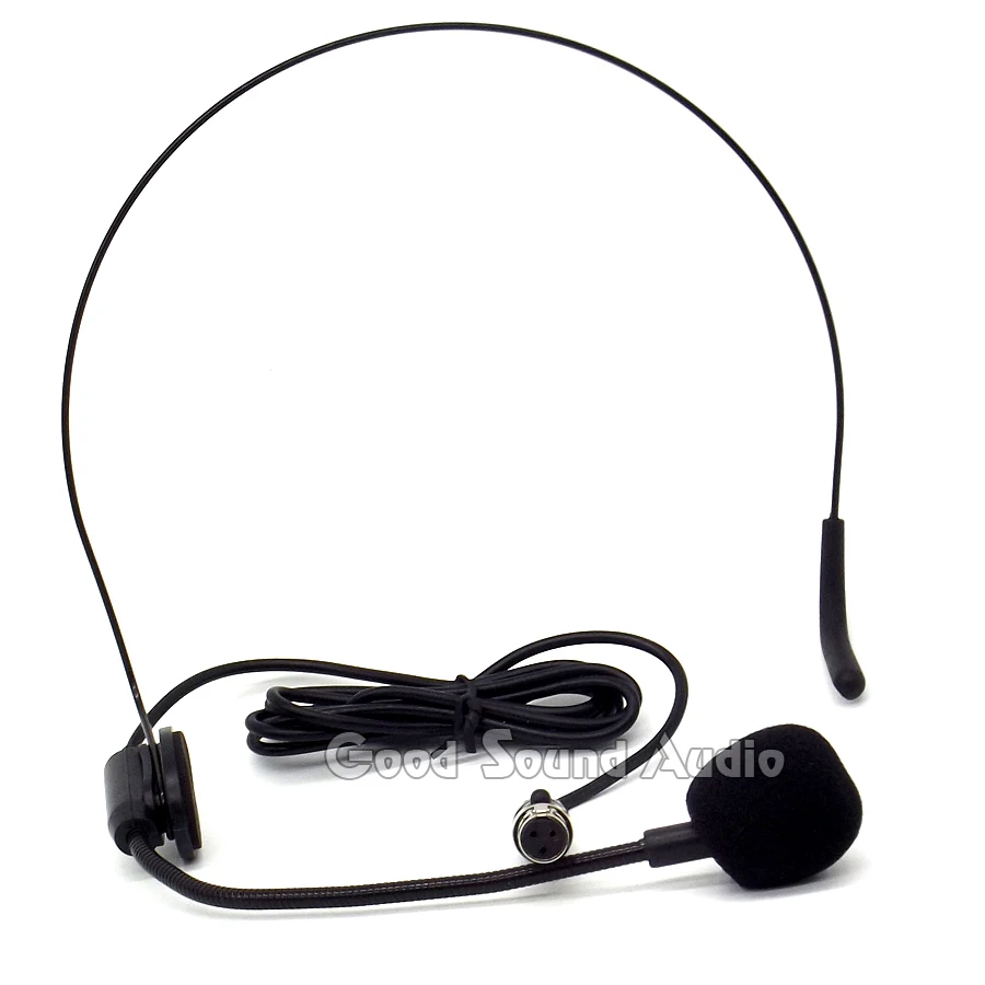 5 قطع البسيطة xlr 3 دبوس المكونات الأذن headworn سماعة الميكروفون ta3f headmounted mic microfone microfono ل سامسون نظام