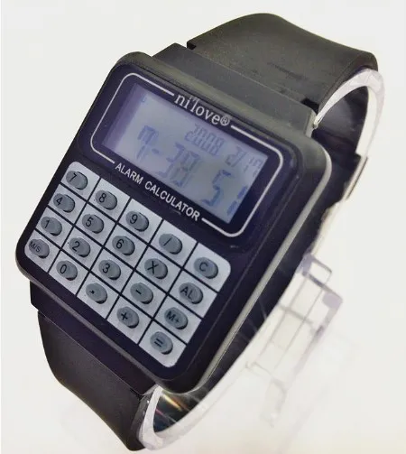 led calculator watch