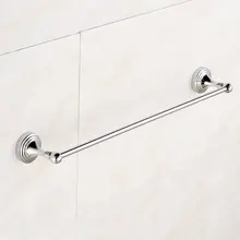 Beelee BA5101A Черный Полотенце бар Твердый Латунный Ванная Комната Accesseries 24 дюймов Chrome Настенная вешалка Для Полотенец, Один Бар Польский