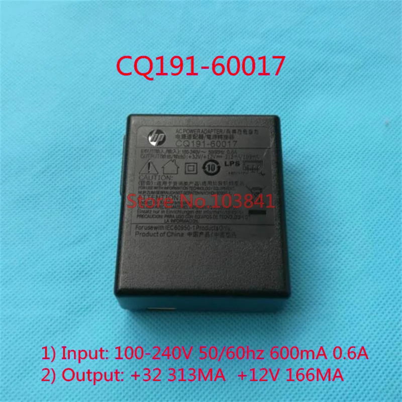 CQ19160017 100-240V 600MA 0.6A адаптер питания зарядное устройство для hp CQ191-60017 32V 313mA 12V 166mA принтер источник питания